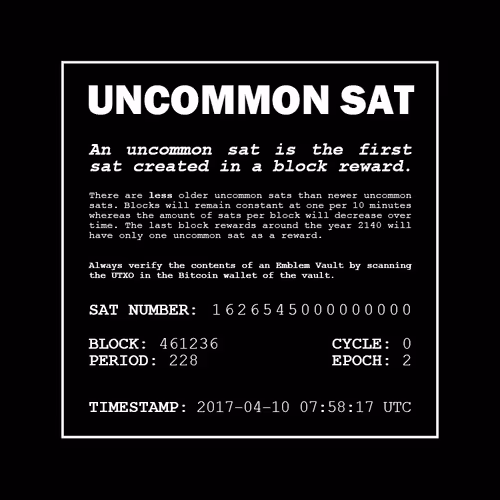 Uncommon Sat (Block 461236 - 2017)