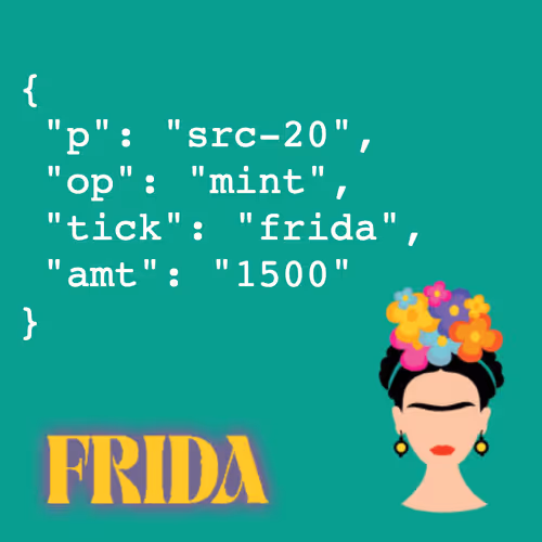 1500 FRIDA SRC-20 tokens