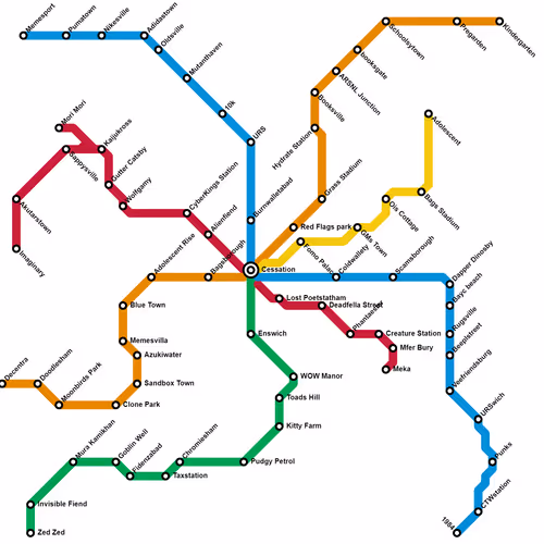 The Map Of Nft City By 1984