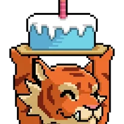 Pixel Tiger Birthday Celebration