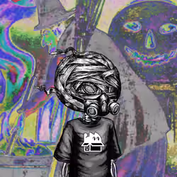 Heads With Hats And masks #38