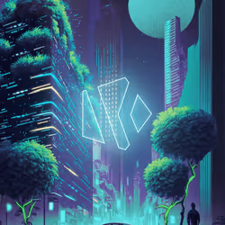 Neon Rain II0II by ideartist.eth