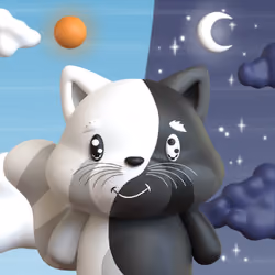 YingYang Red Panda Pal 3D