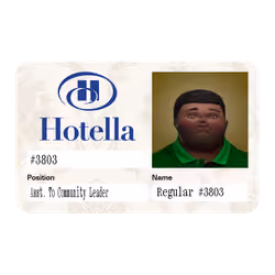 32.25 Ⓡ / week, Hotella