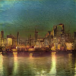 Mirrored Town, by JeaN Baskeeait