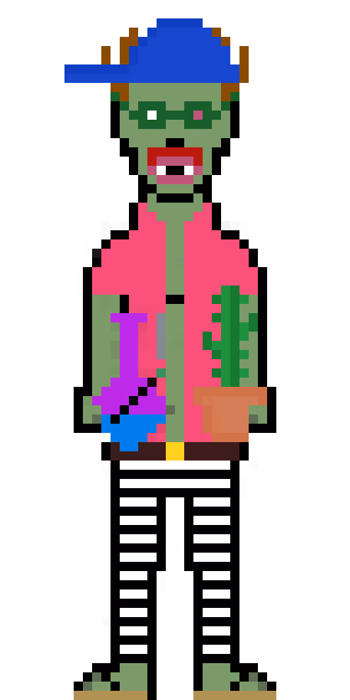Niftydude #1008 - Stoned Zombie