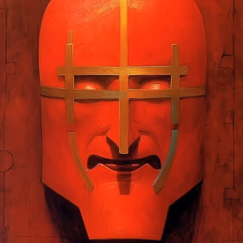 Red mask