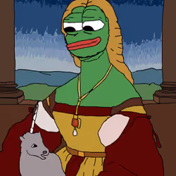 Pepe with the unicorn