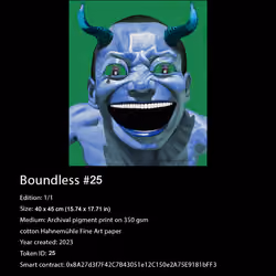 Certificate of Authenticity for Boundless NFT 25