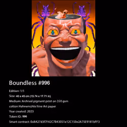 Certificate of Authenticity for Boundless NFT 996