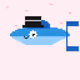 Top Hat Ocean Lyretail Guppy #8865