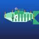 Blazing Blossom Delta Guppy #8868