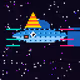 Glitched Party Swordtail Guppy #8960