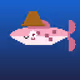 Cowboy Sakura Fantail Guppy #2597