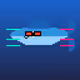 Glitched Shades Fantail Guppy #1324