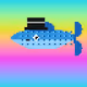 Top Hat Ocean Fantail Guppy #9080