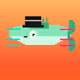 Glitched Top Hat Fantail Guppy #8136