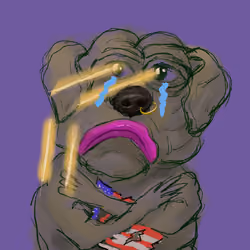 A sad frog dog #391