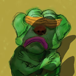 A sad frog dog #390