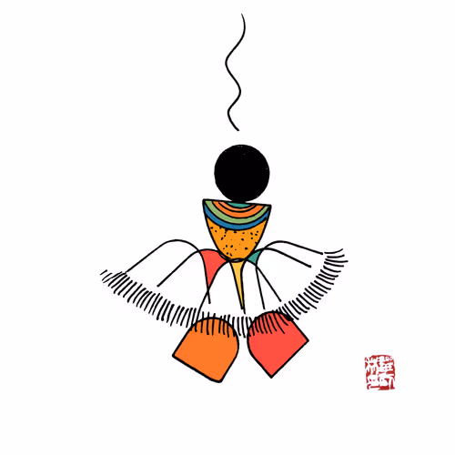 Asian Block Art