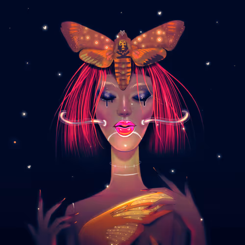 Girl butterfly