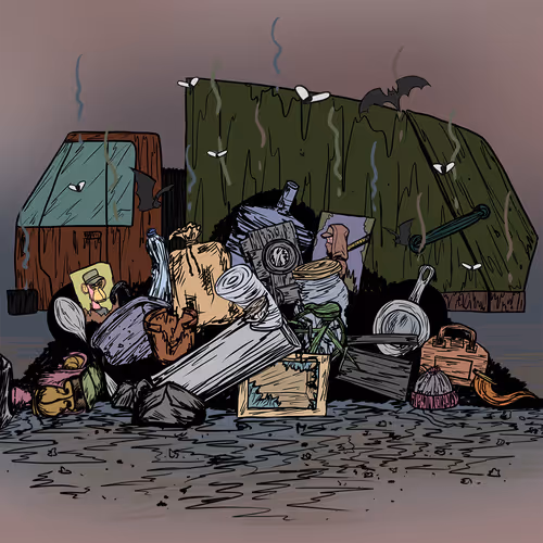 A Piles Of Rubbish