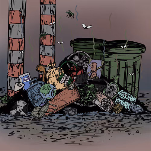 A Piles Of Rubbish