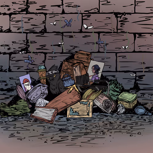 A Piles Of Rubbish