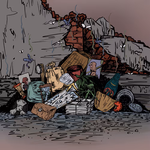 A Piles Of Rubbish