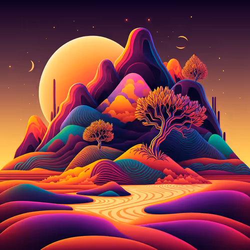 Psychedelic Landscape V2