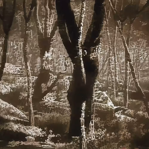Ink Wash Grove Gold
