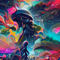 Alien xenomorph planet avatar jungle