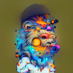 Deep Space Galactic Lion - #1868