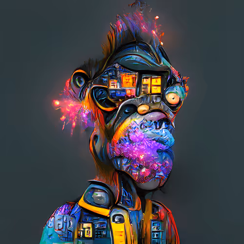 Cyberpunk Ape - Apocalyptic Apes #7874