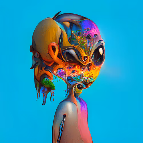 Surreal Alien - Gray Boy #59