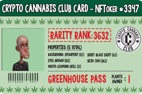 Crypto Cannabis Club Card