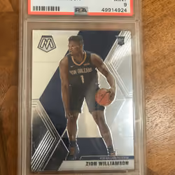 Zion Williamson Rookie Card (Mosaic PSA 9)