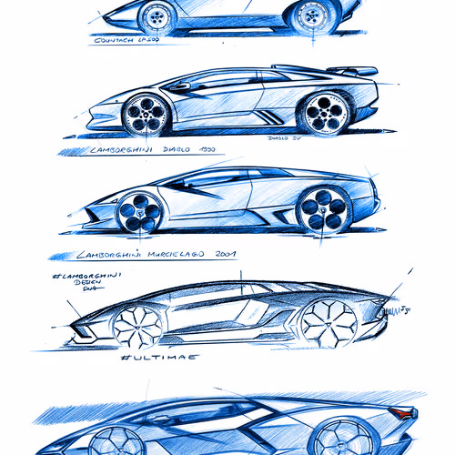 Lamborghini #Iconic V-12’s – Blue