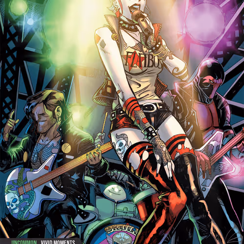A45742 2023 Vivid Moments Harley Quinn Performs with the Skull Bags