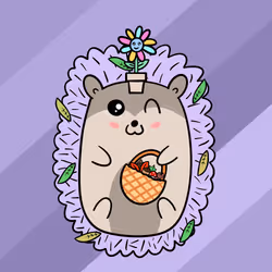 Mini Fluffy Hedgehog #302