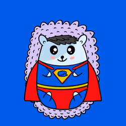 Mini Fluffy Hedgehog #756