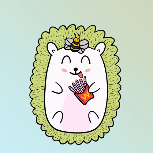 Mini Fluffy Hedgehog #194