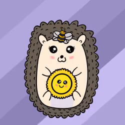 Mini Fluffy Hedgehog #768