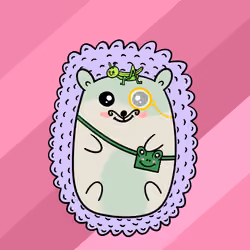 Mini Fluffy Hedgehog #112