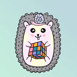 Mini Fluffy Hedgehog #411