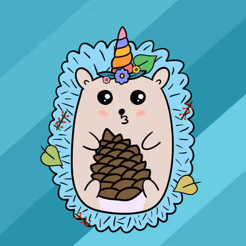 Mini Fluffy Hedgehog #831
