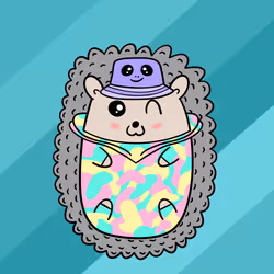 Mini Fluffy Hedgehog #530