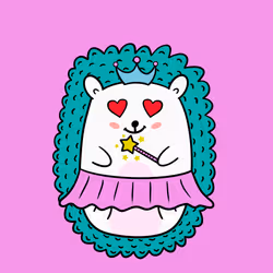 Mini Fluffy Hedgehog #990