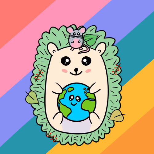 Mini Fluffy Hedgehog #983