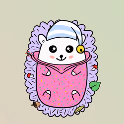 Mini Fluffy Hedgehog #819